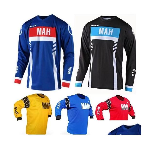 Vêtements de moto Maillot de descente de moto Costume de course de motocross T-shirt à manches longues en polyester à séchage rapide Le même style est Cust DHB15