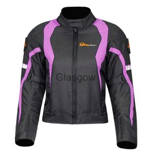 Vêtements de moto Veste de moto Fille Femme Veste Jasje Colbert Réfléchissant Imperméable Coupe-vent 5 Coussinets de protection Intérieur chaud Cadeaux gratuits x0803