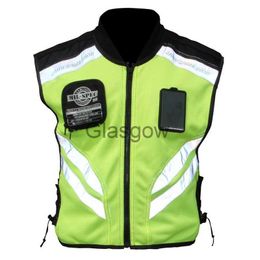 Motorkleding Motorrijdervest Hoge zichtbaarheid Reflecterend rijveiligheidsvest Nachtwaarschuwingsvest Teamuniform Kleding Groen JK22 x0803