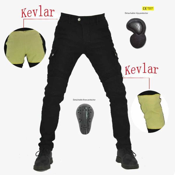 Vêtements de moto jeans d'équitation modèles anti-chute B06 moto hommes et femmes pantalons Kevlar pantalons de cyclisme résistants à l'usure