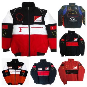 Vêtements de moto Nouvelle F1 Forma One Racing Jacket Automne et hiver FL Logo brodé Coton Vêtements Ventes Spot Drop Livraison Autom Ot8Fa