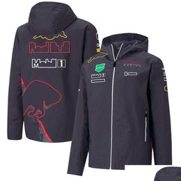 Vêtements de moto Nouvelle veste F1 Zip Up Sweat à capuche Forma 1 Costume de course Fans de voiture Sweat-shirt surdimensionné Logo de l'équipe Vestes pour hommes Série T -Shir Otdny