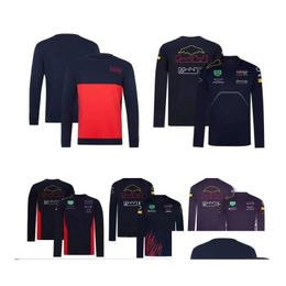 Vêtements de moto Nouveau F1 Racing T-shirt Team Jersey à manches longues personnalisé Drop Livraison Automobiles Motos Moto Accessori Dhypq