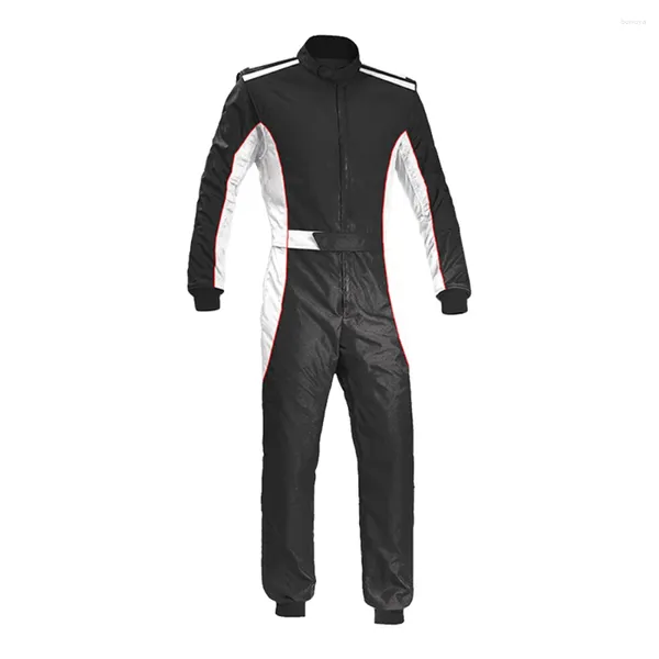 Vêtements de moto Veste de course Moteur imperméable pour hommes Costumes de kart respirants Fibres de polyester Onesie Onesies résistantes à l'usure