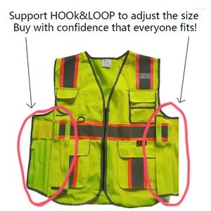 Motorfiets kleding reflecterend Veiligheid Vest Hoog zichtbaar werksignaal Verstelbaar maat werk Jacket Men Constructie uniform