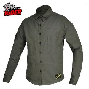 Motorfietskleding Retro jas Zomer mannen Moto Beschermende Gear Motocross Racing Motorhirt Shirt Kleding Kleding Draag