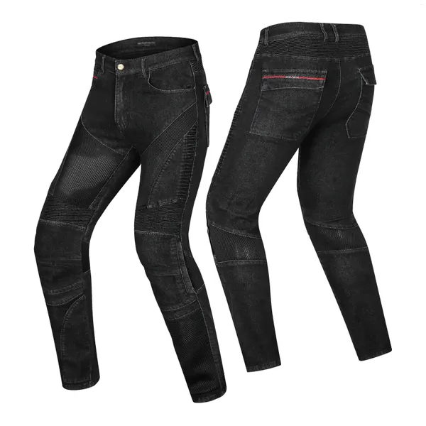 Ropa de motocicleta Pantalones de montar para hombres Resistentes a caídas Four Seasons Racing Guapos Jeans delgados