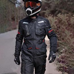 Motorcycle Apparel Riding Suit Rally Veste hors route Racing Four Seas Filh Warm Cold Imperproofing Vêtements CE Pénéraire de protection