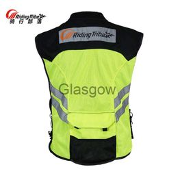 Motorcycle Apparel Riding Tribe New Motorcycle Reflective Vest Kleding Straat Road Protector Motocross Body Armor Bescherming Jassen Vest Kleding x0803