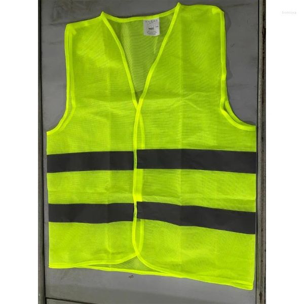 Gilet de sécurité pour vêtements de moto, maille universelle jaune pour femmes et hommes, garde de croisement d'arpenteur