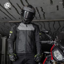 Vêtements de moto SFK Hommes Veste d'hiver Moto Riding Respirant Rider Vêtements Anti-chute Résistance à l'usure WarmWindproof Armor Coat