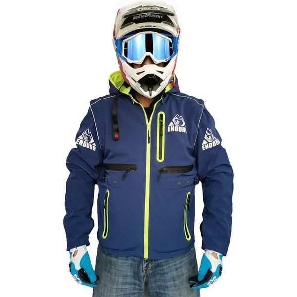 Ropa de motocicleta Primavera y otoño Invierno Chaqueta impermeable para campo traviesa Estuche suave Abrigo Rider Racing Off-road H