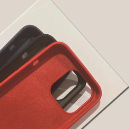 Vêtements de moto adaptés à l'iPhone 15, lot de quatre étuis à main en Silicone liquide 13, 14, protection complète originale, 12 Promax