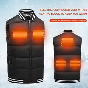 Motorapparaat Universeel elektrisch USB Verwarmd vest Winter Warm mannen Vrouwen verwarming jas jas voor skiën wandelen camping