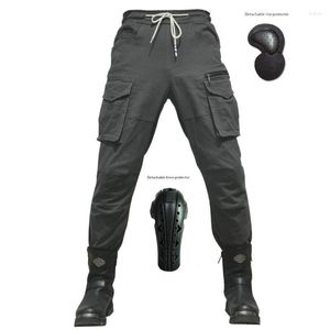 Vêtements de moto Pantalons d'équitation de Volero Jeans Casual Multi-Pocket Petit pied Ceinture Protection Résistant à l'usure Hommes et femmes Racing