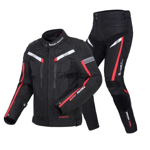 Vêtements de moto Veste de moto imperméable Motocicl Pantalon de veste de motocross avec doublure amovible pour Yamaha R1 R6 R3 MT09 MT07 FZ6 XJR1300 x0803