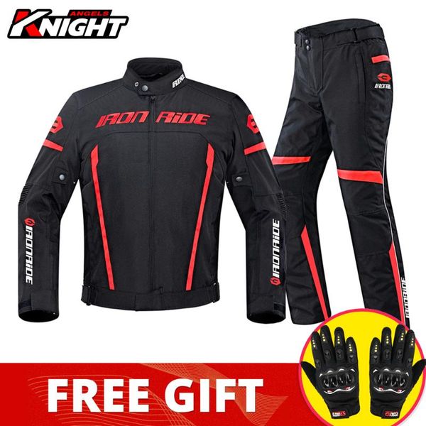 Ropa de motocicleta Chaqueta de otoño invierno Hombres Motocross Impermeable Moto protectora Anti-caída Chaqueta Traje de rally