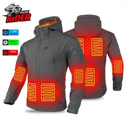 Vêtements de moto hiver veste chauffante hommes ski coupe-vent randonnée garder au chaud bas vêtements de pêche USB chauffage électrique