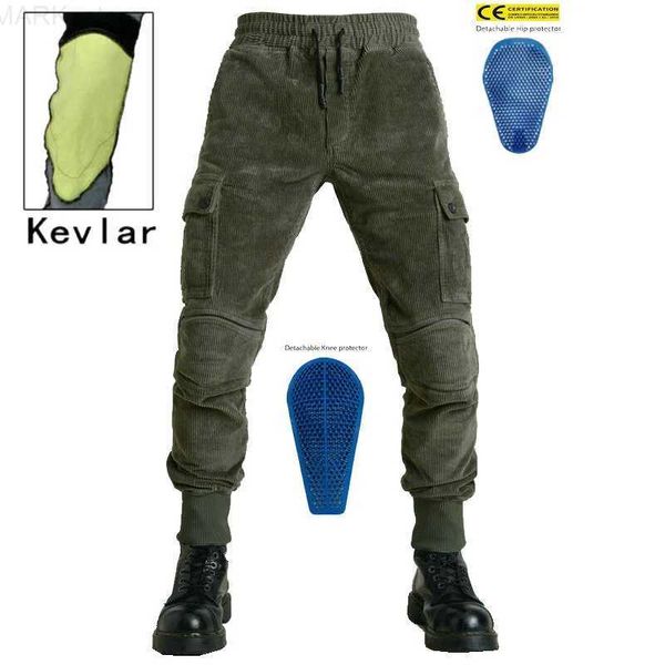 Motorcycle Apparel Winter Man Pantalon de moto en velours côtelet