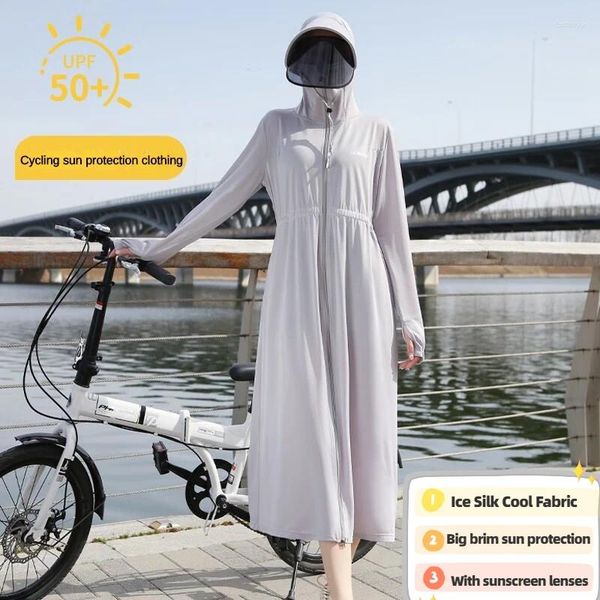 Ropa de motocicleta para mujeres bicicleta eléctrica montar ropa solar de protección solar