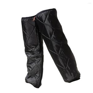 Armure de moto, 1 paire, excellentes manches de genou et de jambe, style fermeture éclair, guêtres antidérapantes, protections