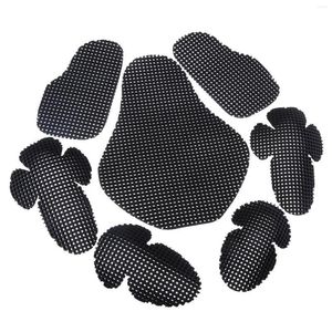 Armure de moto 7 pièces Noir Moto Coude / Dos / Shoder / Protection de la poitrine Protecteurs de corps Racing Armours Drop Delivery Autom Otvjt