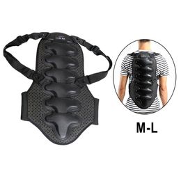 Motorfiets pantser Achterbeschermer Zwart beschermend verstelbaar tandwiel Vest Fit voor fietsen Ski -racen Riding passagier Drivermotorcycle Armorm