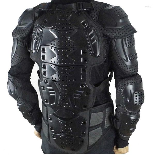 Armure de moto noire, protection dorsale pour motocross, patinage, neige, protection de la colonne vertébrale, Scooter, Dirt Bike, Pit ATV, équipement de protection