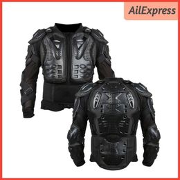 Motorfiets pantser Men Full Body Motorcross Jacket S-XXXL Chest Gear Beschermende rijaccessoires Zwart