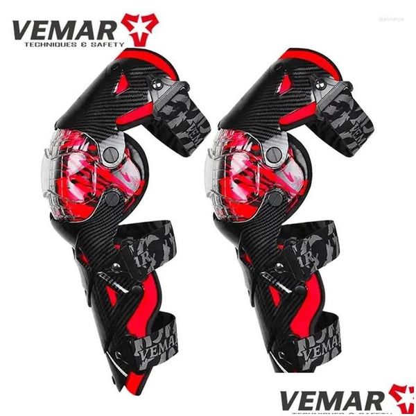 Moto Armure Rouge Motocross Genouillères Garde Moto Protection Équipement Protecteur Gardes De Sécurité Drop Livraison Mobiles Motos A Dhua0