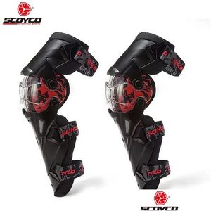 Armure de moto Scoyco K12 Gears Genouillères de protection Motobike Protector Motocross Motorsports Gear Drop Delivery Mobiles Motorcycl Dhbup