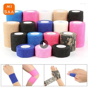 Motorcycle Armor Sport Self Adhesive Elastic Bandage Colorful Wrap Tape Elastoplast For Knee Support Pads Finger Ankle Palm Shoulder