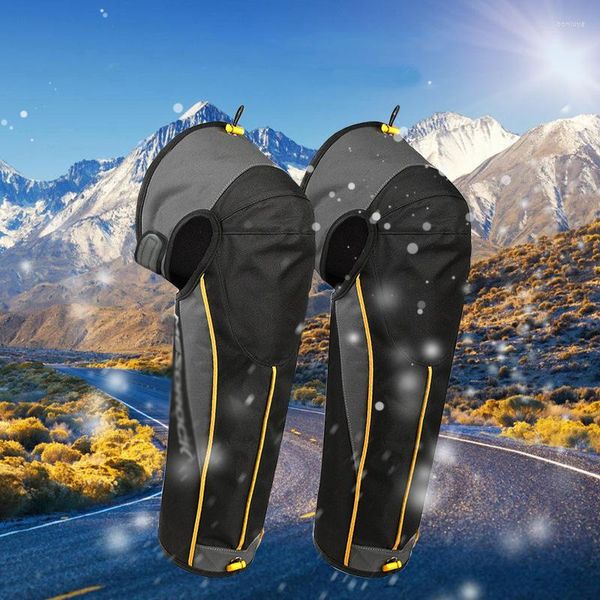 Armadura de motocicleta, cubierta impermeable para piernas, manga de media pierna, calentadores a prueba de viento, equipo protector ajustable, polainas para mujeres y hombres