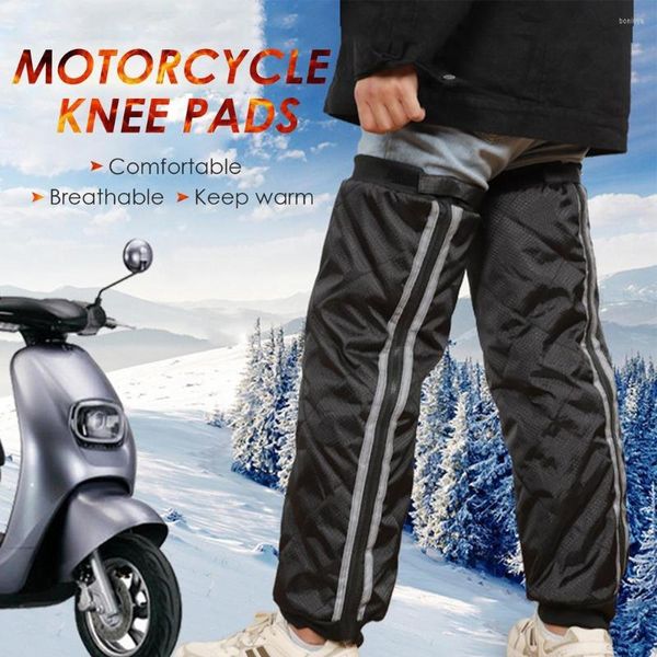 Armadura de motocicleta, rodilleras de invierno, cubiertas para piernas, protectores impermeables a prueba de viento, cálidos para Scooter, triciclos de bicicleta eléctrica