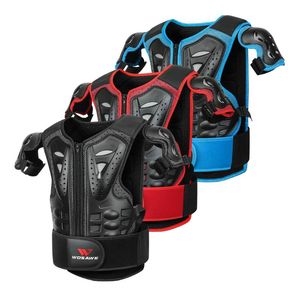 WOSAWE – armure de moto pour enfants, gilet de Protection complet du corps pour enfants, équipement de Protection de la colonne vertébrale de la poitrine et de la saleté