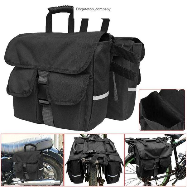 Sac à dos de moto multifonction détachable grande capacité étanche sac de selle extérieur moto arrière réservoir de bagages