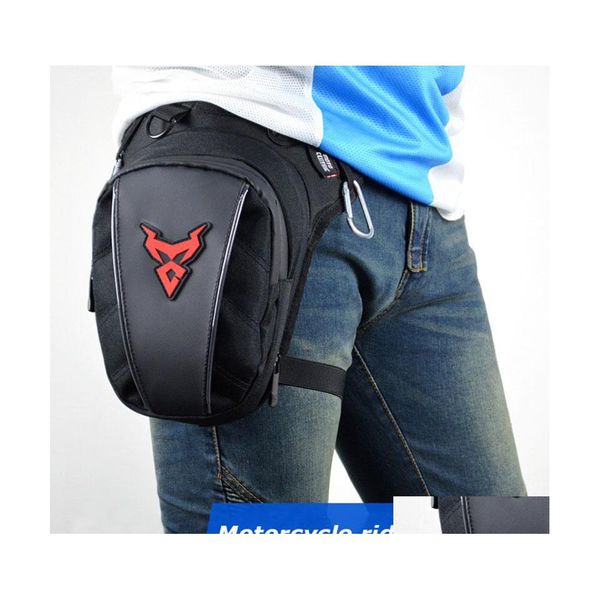 Bolsas de motocicleta Motocentric Pierna Bolsa 11mc0105 Hombres Caballero Motocross Muslo Hip Bum Fanny Pack Impermeable Bicicleta al aire libre Montar Cintura Drop DHDEZ