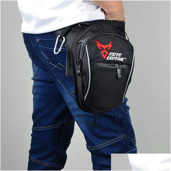 Sacs de moto Motocentric Moto Drop Leg Sac Hommes Chevalier Motocross Cuisse Hanche Bum Fanny Pack Étanche Vélo En Plein Air Taille Dhi5K