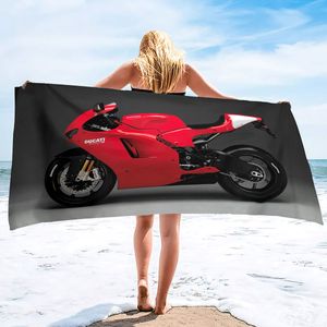 Motorfiets strand handdoek zand gratis sterk absorberende zwembad handdoek, oversized grote snelle droge strandhanddoeken lichtgewicht oversized handdoeken