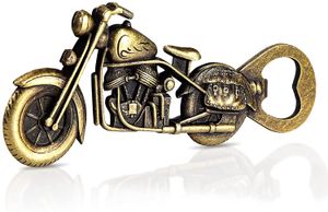 Regalos de cerveza de la motocicleta para hombres, papá, marido, novio, regalos de Navidad, rellenos de botellas de bronce de motos de bronce