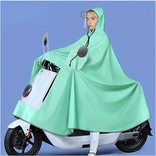 Manteau imperméable à capuche pour moto, vélo, vêtements de pluie, Poncho pour véhicule électrique