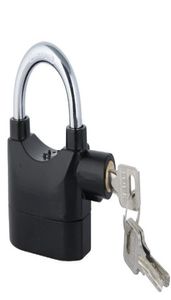 Motorfiets Zwart Waterdichte hangslot Alarm Lock012345897210