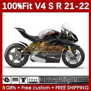 Motorfiets Zwarte stockbus voor Ducati Street Fighter Panigale V4S V4R V 4 V4 S R 2018-2022 Body 167no.52 V-4S V-4R V4-S V4-R 21 22 2021 2022 Spuitgietlichaamswerk