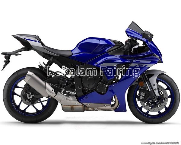 Piezas de carrocería de motocicleta para carenados Yamaha YZF1000 R1 2020 2021 2022 YZF YZF R1, moldeado por inyección de carenado posventa azul