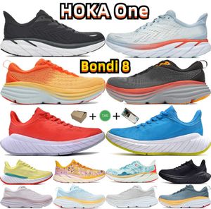 Motorfietslaarzen Hoka One Clifton Bondi 8 Running Shoes Designer Hokas Athletic Runner Sneakers Men Women Classic Trend Shadow Accepted Lifestyle Training Local