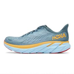 Motorlaarzen Sport Hoka Running Shoes Hokas One Carbon X2 Bondi 8 Clifton Mens Dames Trainers Black Wit Lunar Rock Summer Song Ice Flow Outdoor Leisure