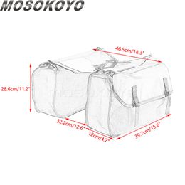 Motorcycle Canvas Sactières imperméables Boîte des outils latéraux Sac Sac de vélo de vél