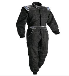 Combinaison de course de moto et de voiture, ensemble veste et pantalon pour hommes et femmes, noir, bleu, rouge, polyester, non ignifuge, 2473548