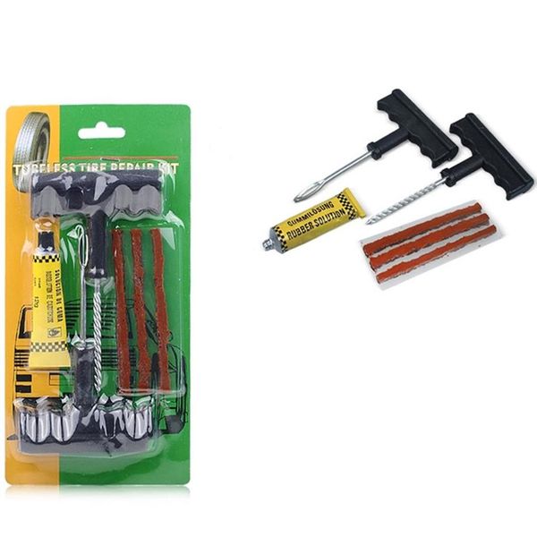 Kit d'outils de réparation de crevaison de pneu Tubeless de voiture de moto 247a