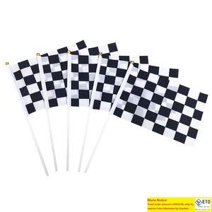 Motorcycle à carreaux Flag de course Signal Flags Banners Polyester Race Pennant and Banners